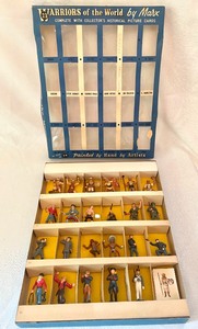 lot 33 image: 1960 Marx 23 Warriors of the World Collector Toy