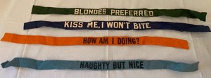 lot 200 image: Too Much Fun Vintage Felt Sayings