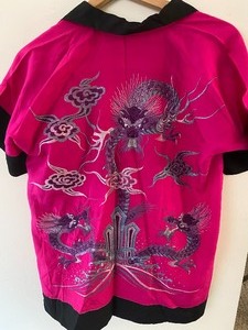 lot 156 image: Vintage Silk Pajamas from Shanghai Circa 1945