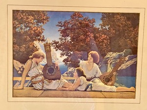 lot 145 image: Framed Maxfield Parish Print