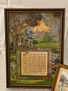 lot 140 image: Vintage Framed Mottos