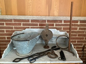 lot 142 image: Vintage Fireplace Tools