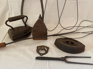 lot 139 image: Vintage Irons & Rug Beaters
