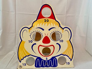 lot 134 image: Three Worlds Vintage Clown Bean Bag Game