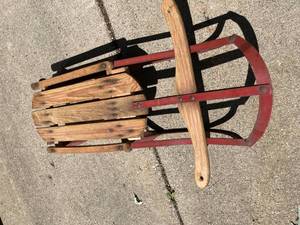 lot 248 image: Vintage Wooden Sled