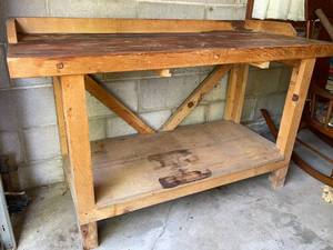 lot 294 image: Wooden Work Bench