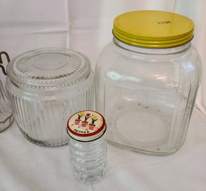 lot 97 image: Vintage Juice Glasses and Jars & More