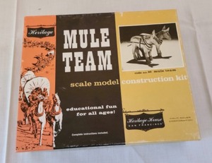 lot 111 image: Vintage Game Mule Team and Vintage Leather Crafting Kit