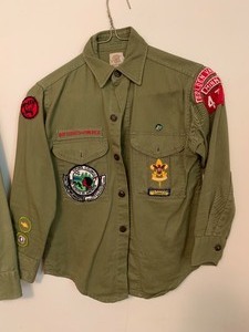 lot 436 image: Vintage Boy Scout Uniforms with Patches