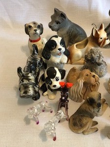lot 177 image: Fun Variety of Vintage Cat and Dog Figurines