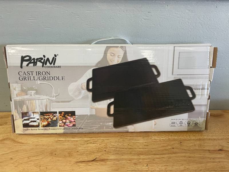 Parini Large Cast Iron Skillet Pan.
