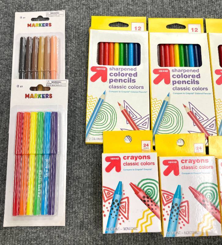 Large Lot of Drawing and Coloring Supplies.&nbsp&nbsp