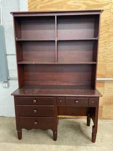 Cherry Desk with Hutch