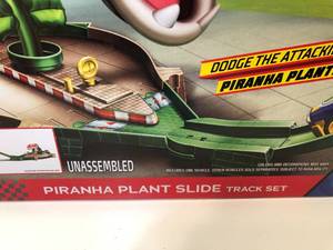 lot 62 image: NEW in Box - MarioKart Hot Wheels Piranha Plant Slide Track Set