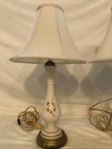 lot 15 image: Pair of Ceramic Lamps