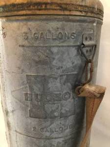 lot 55 image: Vintage Hudson 3 Gallon Pump Sprayer w attachment