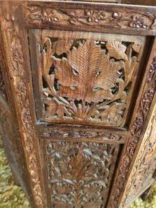 lot 99 image: Anglo-Indian Hand Carved Octagon Table with Gold Leaf Inlay design