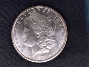 1881 S Morgan Dollar, Uncirculated...
