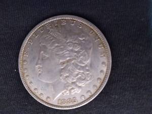 1885 Morgan Dollar, AU...