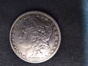 1878 8 Feathers Morgan Dollar, Unci...
