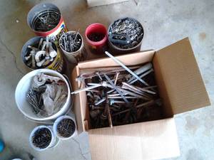 Lot of Screws, Bolts, and Other Har...