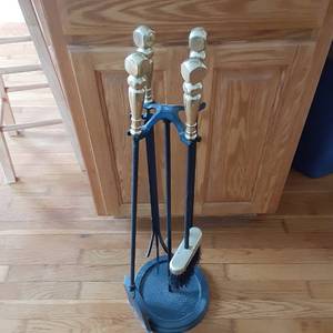 4 pc. Fireplace Tool Set and Stand ...