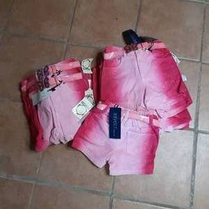 Revolt Girls Jean Shorts with Belt...