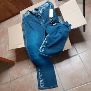 Y.O.Y.O. Dark Blue Ladies Jeans Wit...
