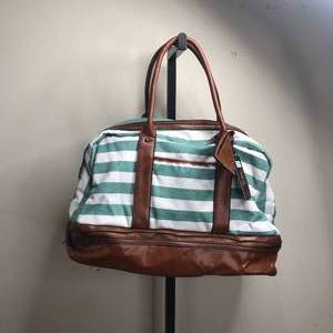 lot 73 image: N Striped Large Handbag