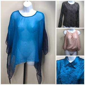 lot 100 image: Womens Blouse Collection (M) Cocoon House A. Byer MKM Designs (VALUED $130)
