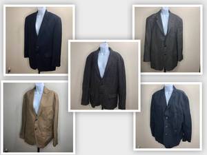 lot 4 image: Mens Suit JacketBlazer Collection Claiborne Merona Kenneth Cole Ralph Lauren Club Room Sons of Intrige