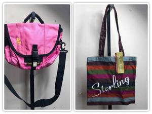 lot 57 image: Pink Timbuk2 Freeze Bag And Sterling Industries Tote Bag
