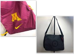 lot 18 image: Target Crossbody Bag and Nike Minnesota Drawstring Backpack
