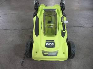 Ryobi 20 in. 40-Volt Brushless Lithium-Ion Cordless Battery Walk Behind Push Lawn Mower RY401011BTLVNM