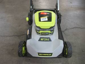 Ryobi 21 in. HP 40V Brushless Cordless Battery Walk Behind Self-Propelled Lawn Mower RY401140US