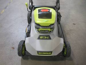 Ryobi 21 in. HP 40V Brushless Cordless Battery Walk Behind Self-Propelled Lawn Mower RY401140US