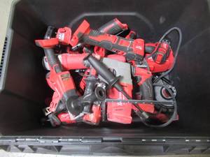 WHOLESALE MIXED BIN OF MICELLANOUS MILWAUKEE POWER TOOLS