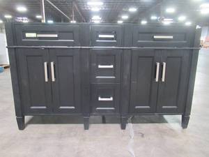 Vanity Art Savona 60 in. W x 22 in. D x 36 in. H Bath Vanity in EspressoBlack VA2060DE