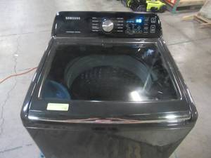 Samsung 27 in. 4.5 cu. ft. High Efficiency Brushed Black Top Load Washing Machine with Active Waterjet WA45T3400AV