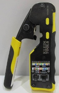 lot 822 image: Klein Tools 6 in. Pass Thru Modular Crimper VDV226-110