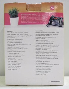 lot 813 image: Motorola ML25254 Corded Desk Phone Digital Answering System