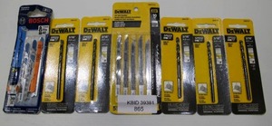lot 865 image: DeWalt Bosch Drill Bits Jig Saw Blades