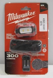 lot 875 image: Milwaukee 300 Lumens LED Headlamp