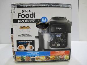 lot 804 image: Ninja - Foodi 11-in-1 6.5-qt Pro Pressure Cooker  Air Fryer with Stainless finish, FD302 - Stainless Steel