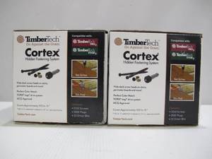 lot 899 image: 2-Pack TimberTech Cortex- 100 LF Reserve Dark Roast™ (450 screws, 600 plugs, 2 bits)