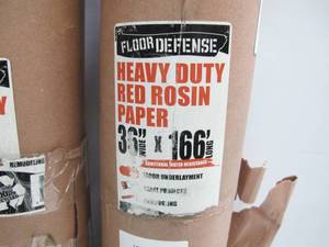 lot 902 image: 2-Pack Floor Defense Heavy-Duty Red Rosin Paper - 36 in x 166 in