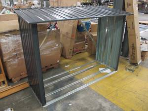 lot 819 image: Outdoor Firewood Storage Shed - 7 Ft Wide X 3 Ft Tall X 2.5 Ft Deep