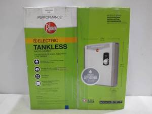 lot 829 image: Rheem Performance 27 kw Self-Modulating 5.27 GPM Tankless Electric Water Heater