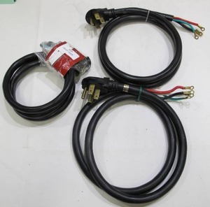 lot 926 image: 3-Pack Universal 4 Wire Dryer Appliance Power Cords