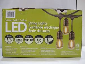 lot 931 image: Feit Electric 48 LED Filament String Light Set